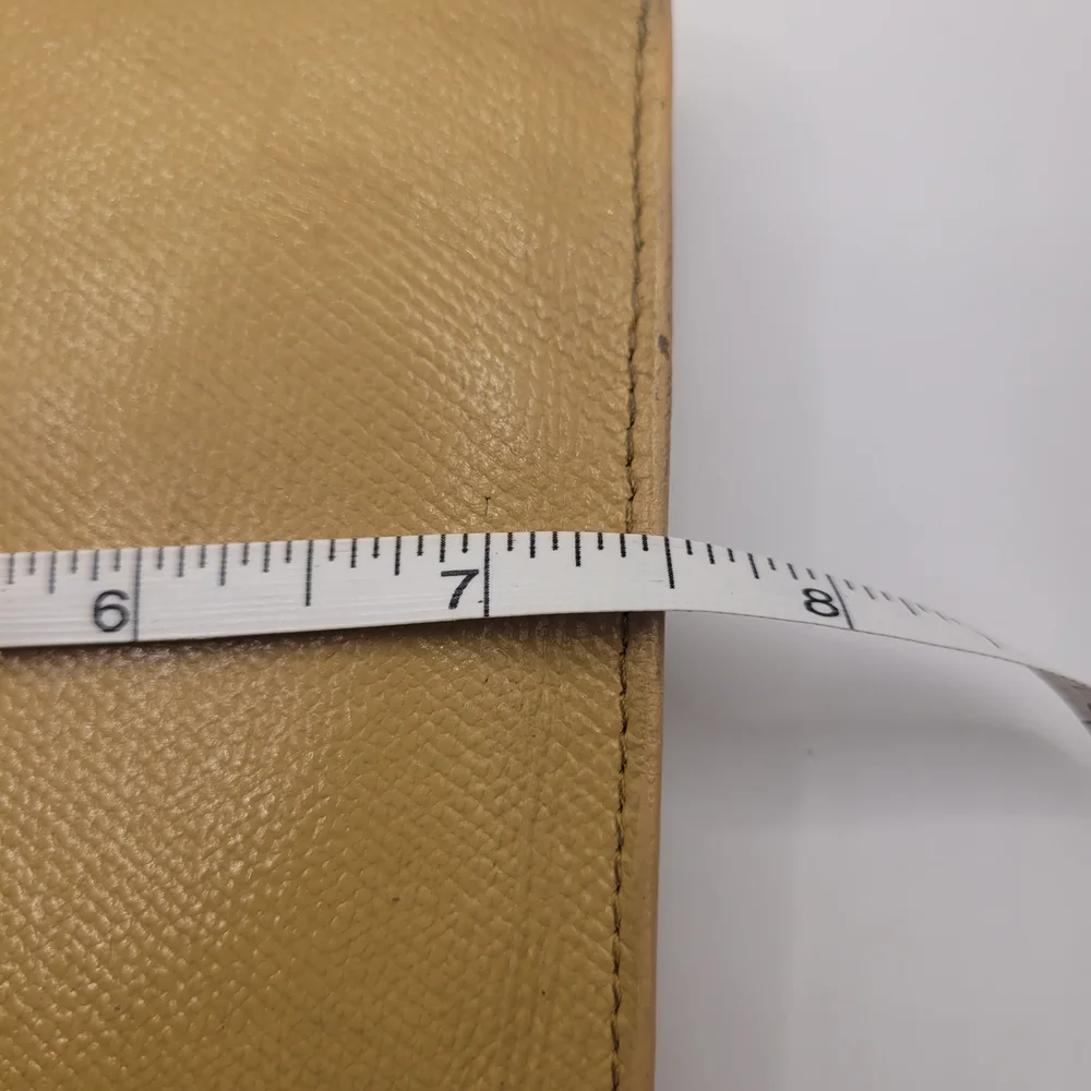 Chanel Leather Tan Long Bifold Vintage Wallet